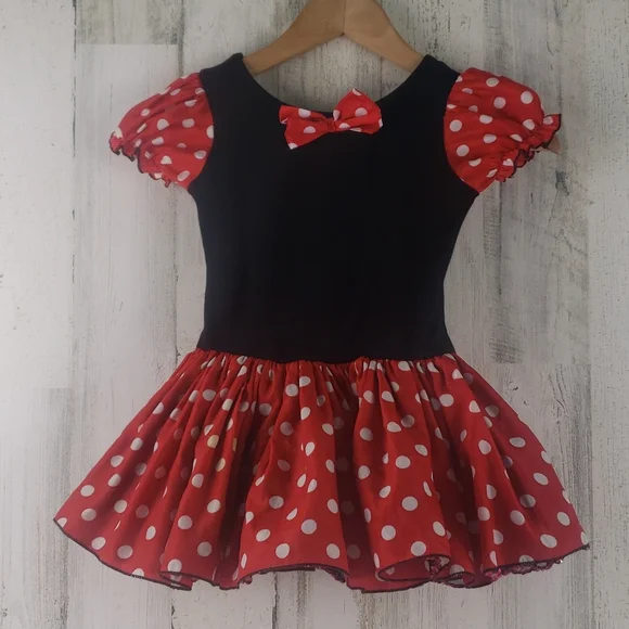 strapless open back dress Miss Mouse Polka Dot Dress main image 0